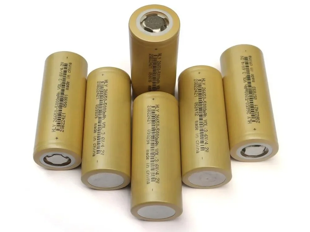 Rechargeable 26650 Li-ion Battery Cell Large Capacity 5000mAh 3.6V for EV and power tools