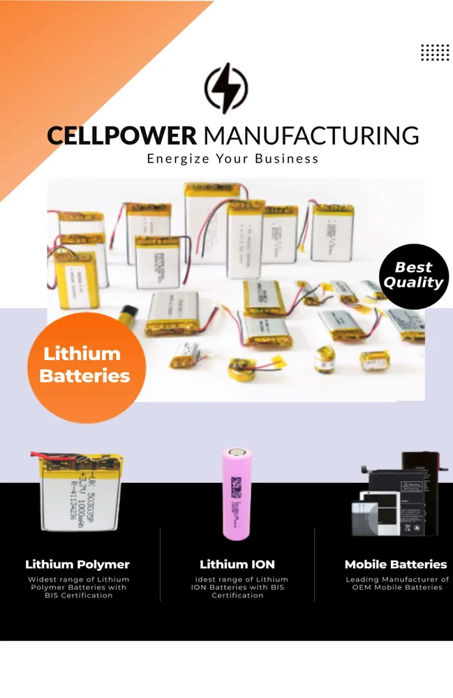 Lipo 16350 polymer battery 100% original